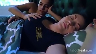 American Mature Woman'S Surprise Sleep Encounter With Her Stepson