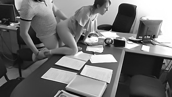 Hardkiss81'S Boss Films Himself Fucking His Petite Secretary On The Office Table