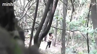 Daddy Gets His Fill Of A Japanese Whore In The Woods