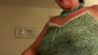 Old And Young Mature Facial With A Busty Granny