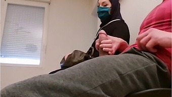 Deceitful Physician Installs A Covert Camera In His Examination Room, Revealing An Arab Spouse Engaging In Sexual Acts With An Unoccupied Male Genital