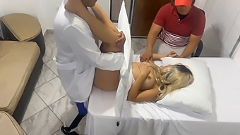 My Wife Gets Checked By The Gynecologist And I Watch Them Have Sex