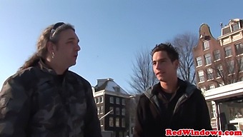 Deepthroating Dutch Lady Receives Cumshot