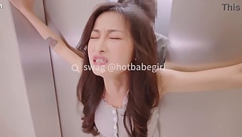 Petite Asian Girl Has Passionate Sex In A Stuck Elevator