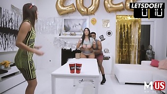 Brunette Beauty Violet Myers Celebrates Her Birthday With An Orgy Featuring A Massive Bbc